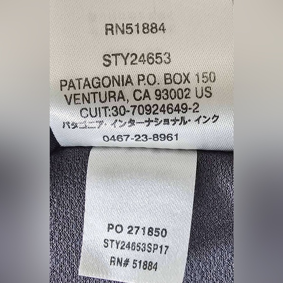 Patagonia Worn Wear Leggings Blue Space Dye Centered Crop Leggings Size Small - Picture 7 of 11